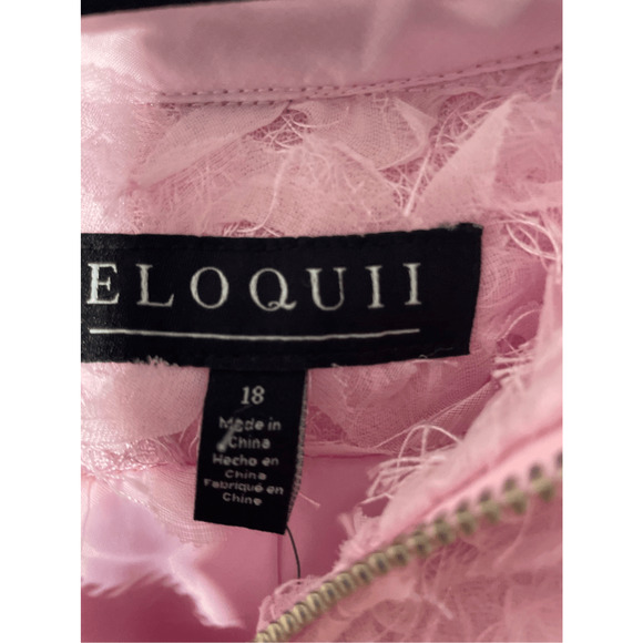 NWT ELOQUII Barbie Pink Women's Plus Size Quarter Zip Cropped Jacket - Picture 5 of 9